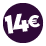 Prezzi tondi: 14€
